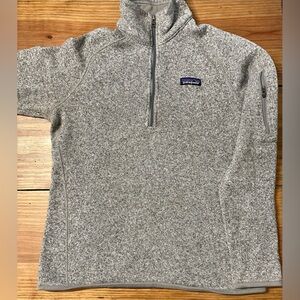 Patagonia Better Sweater Long Sleeve 1/4 Zip Pullover Women's M Gray
